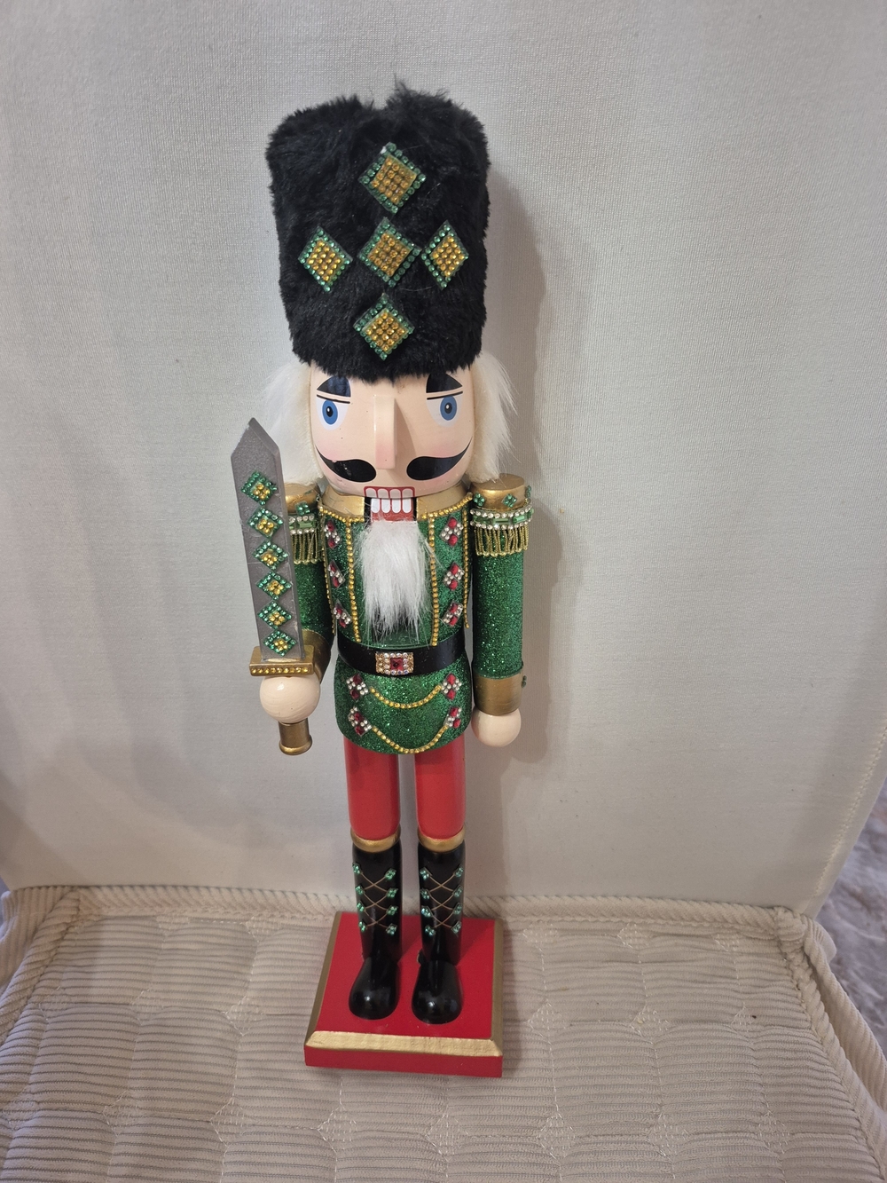 Nutcracker Soldier Green & Red